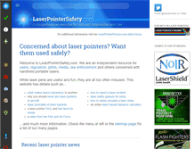Tablet Screenshot of laserpointersafety.com
